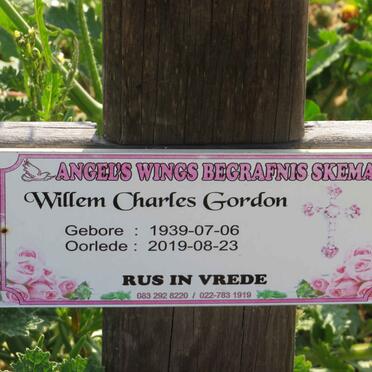 GORDON Willem Charles 1939-2019