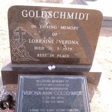 GOLDSCHMIDT Lorraine Verona -1979 :: GOLDSCHMIDT Verona-Ann 1974-1998