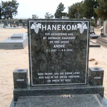 HANEKOM André 1947-2001