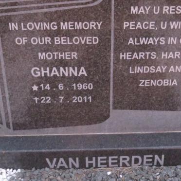 HEERDEN Ghanna, van 1960-2011