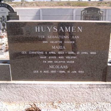 HUYSAMEN Nicolaas 1897-1984 &amp; Maria CARSTENS 1903-1969