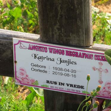 JANTJIES Katrina 1938-2019