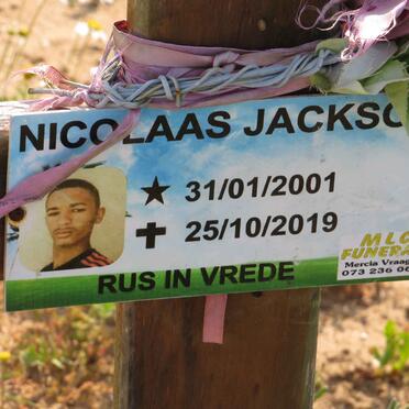 JACKSON Nicolaas 2001-2019