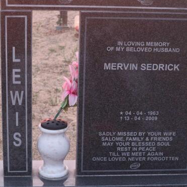 LEWIS Merwin Sedrick 1963-2009