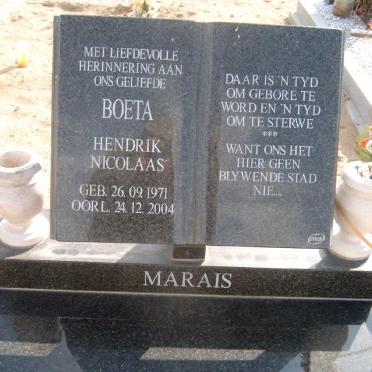 MARAIS Hendrik Nicolaas 1971-2004