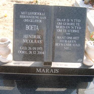 MARAIS Hendrik Nicolaas 1971-2004