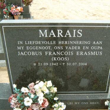 MARAIS Jacobus Francois Erasmus 1942-2006