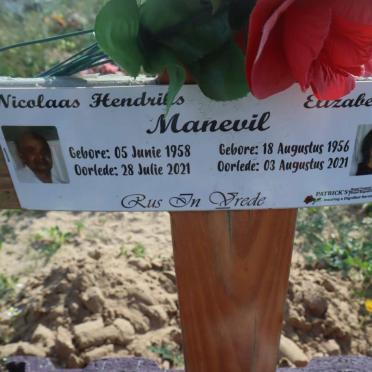 MANEVIL Nicolaas Hendrikus 1958-2021 &amp; Elizabeth 1956-2021