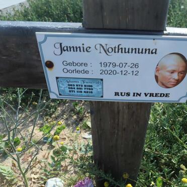NOTHUNUNA Jannie 1979-2020