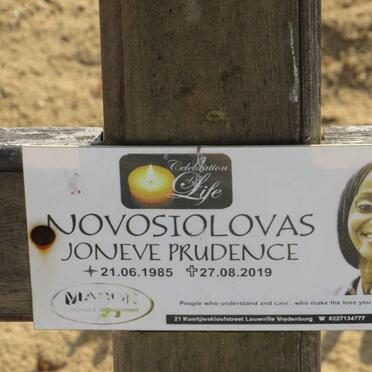 NOVOSIOLOVAS Joneve Prudence 1985-2019