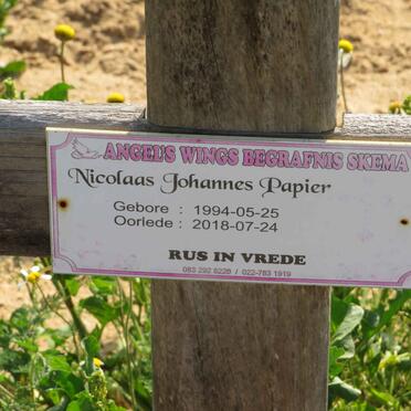 PAPIER Nicolaas Johannes 1994-2018