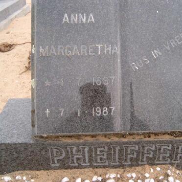 PHEIFFER Anna Margaretha 1897-1987