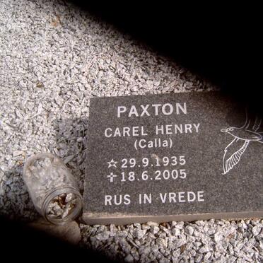 PAXTON Carel Henry 1935-2005