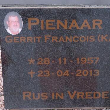 PIENAAR Gerrit Francois 1957-2013