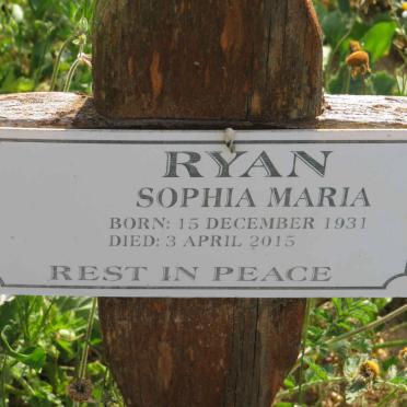 RYAN Sophia Maria 1931-2015