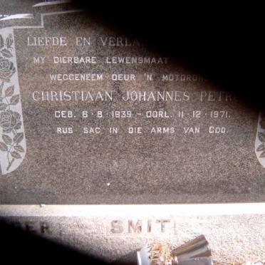 SMITH Christiaan Johannes Petrus 1939-1971