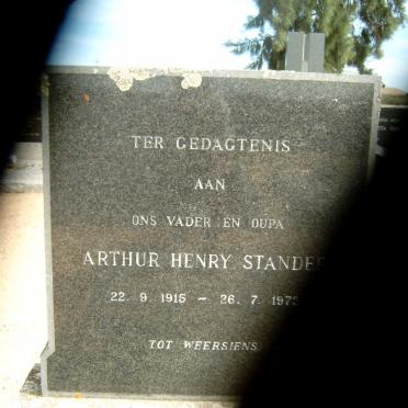 STANDER Arthur Henry 1915-1973