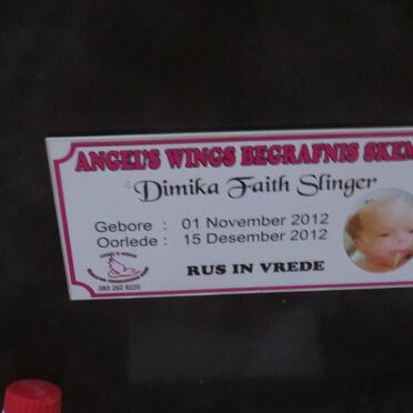 SLINGER Dimika Faith 2012-2012