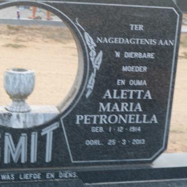 SMIT Aletta Maria Petronella 1914-2013