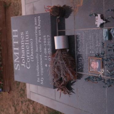 SMITH Johannes Cornelius 1945-2017 :: VAN TONDER Johannes Cornelius 2010-2018 