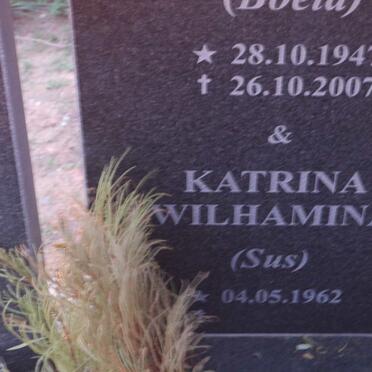 STEVENS Boeta 1947-2007 &amp; Katrina Wilhamina -1962