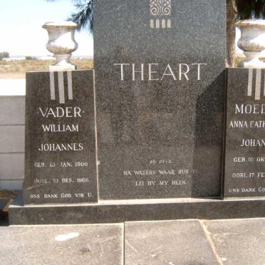 THEART William Johannes 1900-1966 &amp; Anna Catharina Johanna 1902-1973
