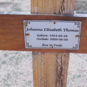 THOMAS Johanna Elizabeth 1924-2009