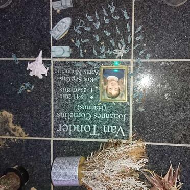 TONDER Johannes Cornelius, van 2010-2018