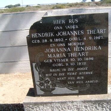 THEART Hendrik Johannes 1892-1967 &amp; Johanna Hendrika Maria VISSER 1896-1972