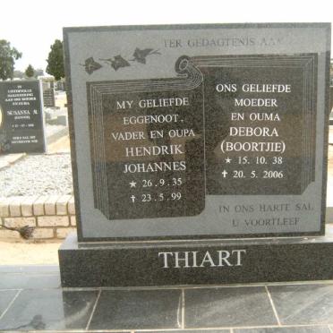 THIART Hendrik Johannes 1935-1999 &amp; Debora 1938-2006