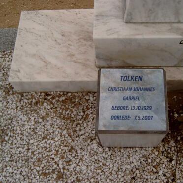TOLKEN Christiaan Johannes Gabriel 1929-2007