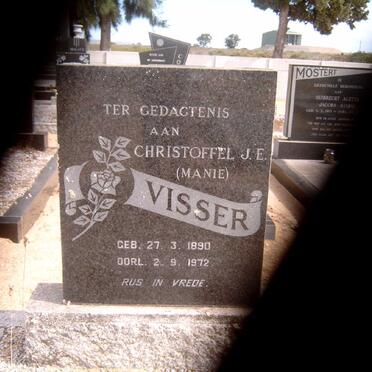 VISSER Christoffel J.E. 1890-1972