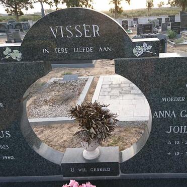 VISSER Dirk Jacobus 1923-1980 &amp; Anna Catharina Johanna 1926-2010