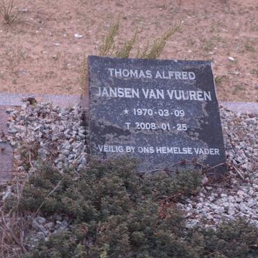 VUUREN Thomas Alfred, Jansen van 1970-2008