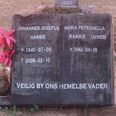 VUUREN Johannes Josefus, Jansen van 1940-2008 &amp; Maria Petronella AYRES 1942-