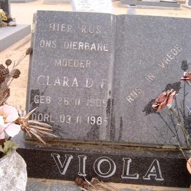 VIOLA Clara D.F. 1905-1985