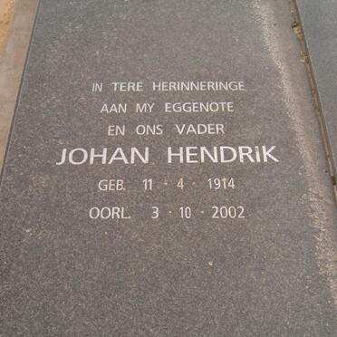 VISSER Johan Hendrik 1914-2002 &amp; Helena BLEEKE 1915-199?