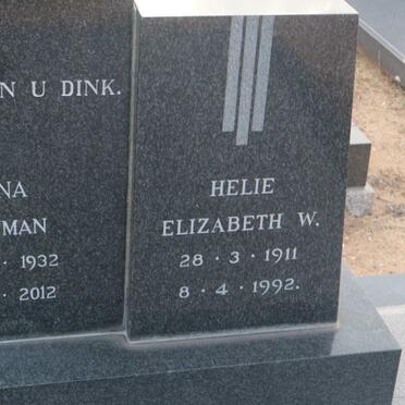 VISSER Floris Gerhardus 1907-1069 &amp; Helie Elizabeth W. 1911-1992