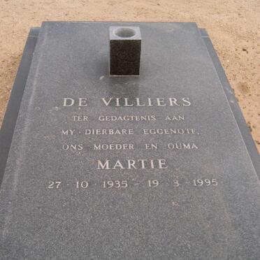 VILLIERS Martie, de 1935-1995