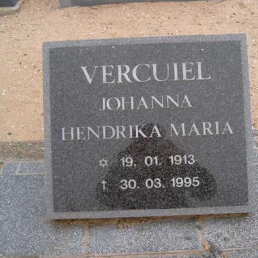 VERCUIEL Johanna Hendrika Maria 1913-1995