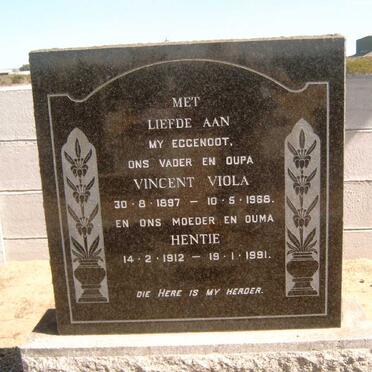 VIOLA Vincent 1897-1968 &amp; Hentie 1912-1991