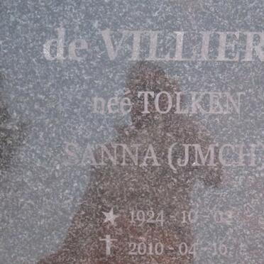 VILLIERS J.M.C.H., de nee TOLKEN 1924-2012