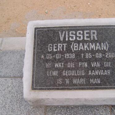 VISSER Gert 1938-2001