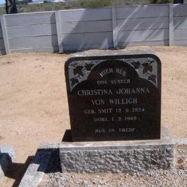 WILLIGH Christina Johanna, von nee SMIT 1934-1969