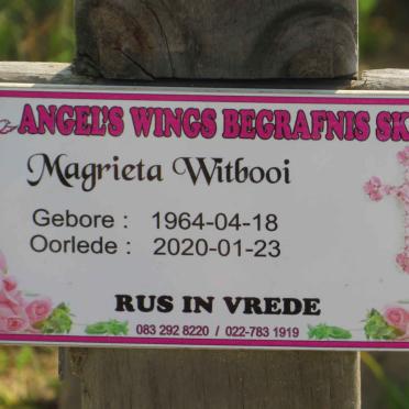 WITBOOI Magrieta 1964-2020