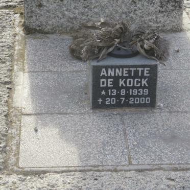 KOCK Annette, de 1939-2000