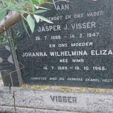 VISSER Jasper J. 1888-1947 &amp; Johanna Wilhelmina Elizabeth NIMB 1889-1968