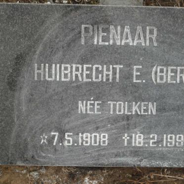 PIENAAR Huibrecht E. nee TOLKEN 1908-1998