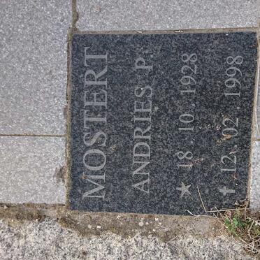 THEART Jacob J.D. 1897-1966 :: MOSTERT Andries P. 1928-1998 :: MOSTERT Jet 1928-2002