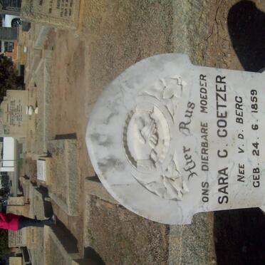 COETZER Sara C. nee v.d. BERG 1859-1947